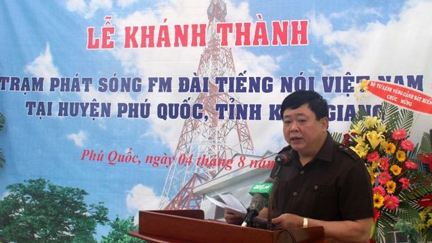 Nguyên Thê Ky, directeur général de la Radio la Voix du Vietnam lors de la cérémonie d'inauguration de la nouvelle station. Photo: NDEL.