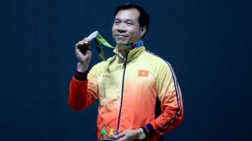 Tireur vietnamien Hoàng Xuân Vinh aux JO de Rio. Photo: NDEL.