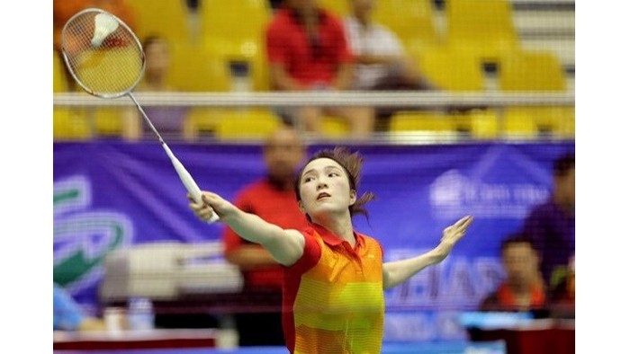 La joueuse de badminton vietnamienne Vu Thi Trang. Photo: VNA.