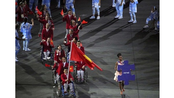 La délégation vietnamienne aux Jeux paralympiques 2016. Photo: VGP.