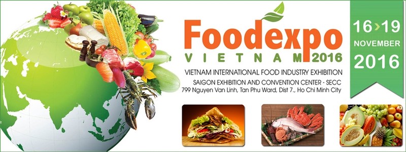 Affiche de Vietnam Foodexpo 2016. 