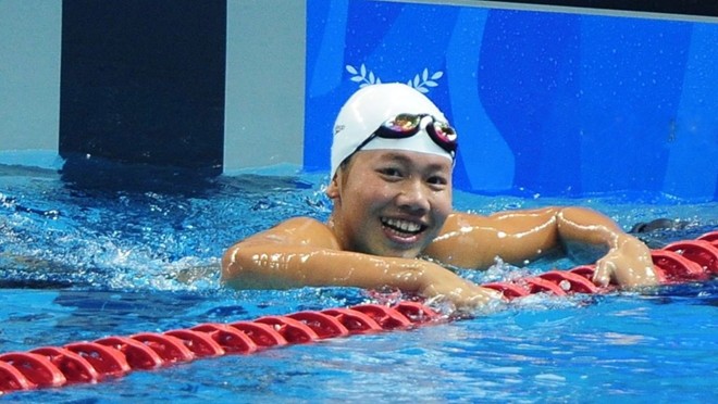 La nageuse No1 du Vietnam, Nguyên Thi Anh Viên, a remporté une médaille d'or et trois de bronze. Photo: VNA