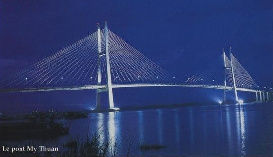 Le pont My Thuân. Photo: Numéro spécial du Journal Nhân Dân.