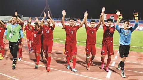 Les joueurs de l’équipe vietnamienne U19. Photo: VNA.