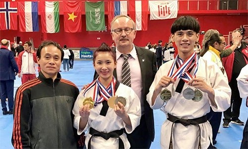 Le Vietnam a réalisé de belles performances à  la 5e édition de l'Open technique de Lille de Taekwondo. Photo: VNA.
