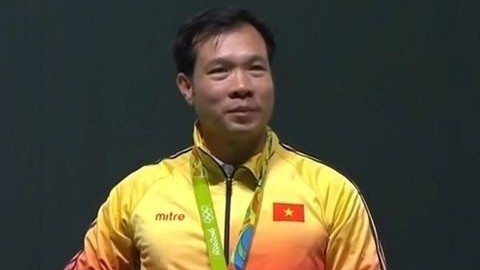 Le tireur et champion olympique Hoàng Xuân Vinh. Photo: CVN.