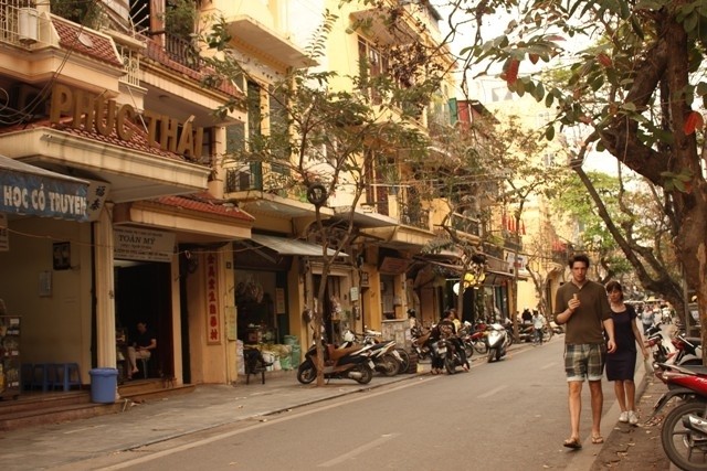 Un coin du vieux quartier de Hanoi.