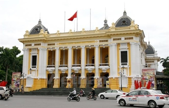 L’Opéra de Hanoï sis au No 1, rue Tràng Tiên (arrondissement de Hoàn Kiêm, capitals de Hanoi). Photo: VNA. 