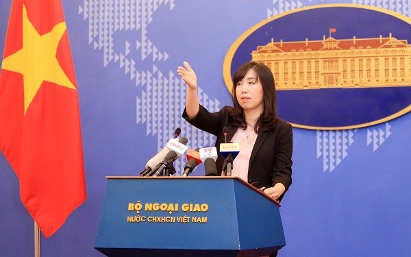 La porte-parole du ministère vietnamien des Affaires étrangères, Lê Thi Thu Hang. Photo: Seatimes