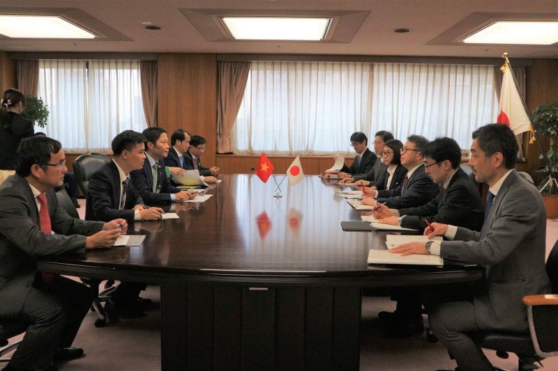 Vue générale de la 2e session du Comité mixte Vietnam - Japon sur la coopération dans l'industrie, le commerce et l'énergie. Photo: Baocongthuong.