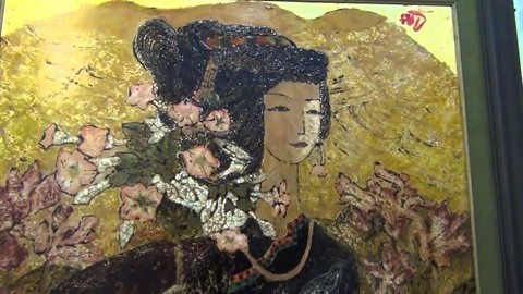Une des œuvres bientôt présentée à l'exposition de peinture franco-vietnamienne, du 9 au 13 juin prochain à Khanh Hoà. Photo: VNA
