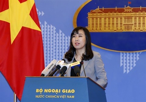 La porte-parole du Ministère des Affaires étrangères, Lê Thi Thu Hang. Photo: VNA.
