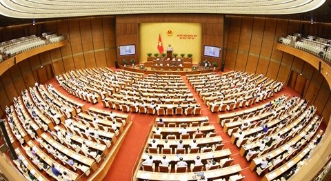 Jeudi 15 juin a marqué la dernière journée réservée aux séances de questions-réponses de la 3e session de la XIVe législature de l’AN.  Photo: Phuong Hoa/VNA/CVN