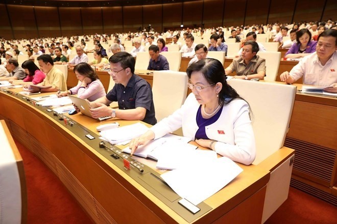 Les députés votent la loi sur la garde (amendée). Photo: VNA.