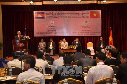 Vue générale du séminaire «Cambodge - Vietnam: Relations de coopération, d’amitié et de développement». Photo: VNA.