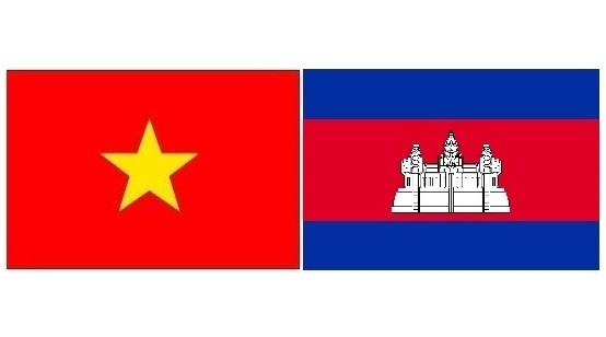 Les drapeaux du Vietnam et du Cambodge. Photo d'illustration: NDEL.