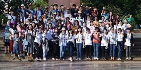 Quatre-vingt-cinq étudiants sont réunis pendant une semaine à Cân Tho pour de nombreuses activités en commun. Photo: BTC/CVN.