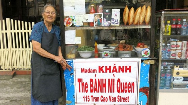 Le "banh mi" Madame Khanh. Photo: http://vtv4.vtv.vn.