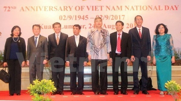 Les invités à la célébration du 72e anniversaire de la Fête nationale du Vietnam à Kuala Lumpur. Photo: VNA.