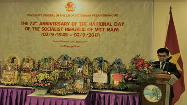 Le consul général vietnamien Nguyên Thê Cuong lors de la cérémonie. Photo: VOV.