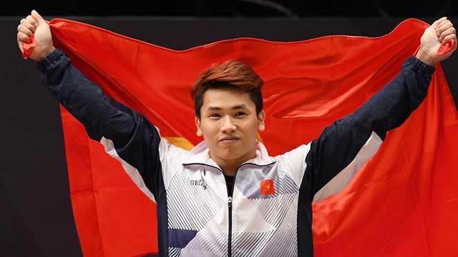 L'haltérophile Trinh Van Vinh a gagné une médailles d'or. 