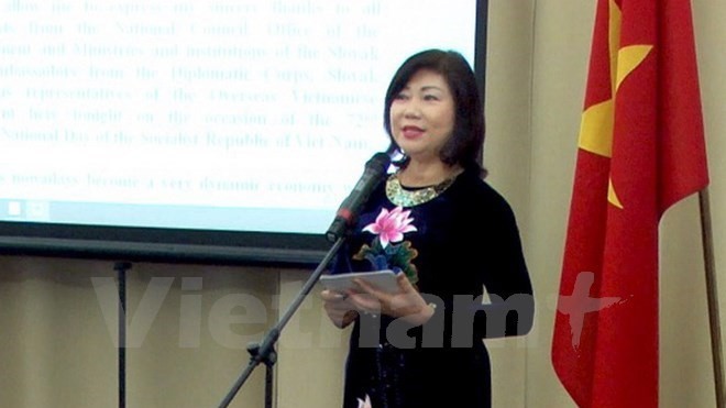 L'ambassadrice vietnamienne en Slovaquie, Hô Dac Minh Nguyêt. Photo : VNA.