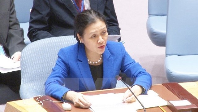 L’ambassadrice Nguyên Phuong Nga, cheffe de la Mission permanente du Vietnam à l’ONU. Photo : VNA.