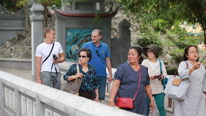 Les touristes étrangers à Hanoi. Photo : http://vietnamtourism.gov.vn.