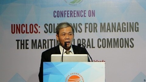 L'ambassadeur Tôn Sinh Thành à la conférence sur la CNUDM en Inde. Photo : VNA/CVN.