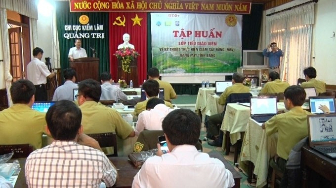 Le cours de formation à Quang Tri. Photo : http://www.nhandan.com.vn