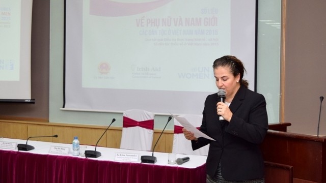 Responsable du Bureau de l’UN Women au Vietnam, Elisa Fernandez. Photo: Minh Duy/NDEL.