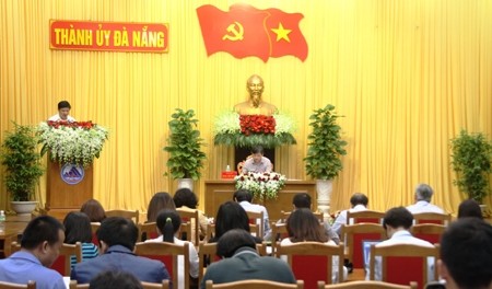 Vue générale de la 11e session de la 21e législature du Comité municipal du Parti communiste du Vietnam pour Dà Nang. Photo : VGP.