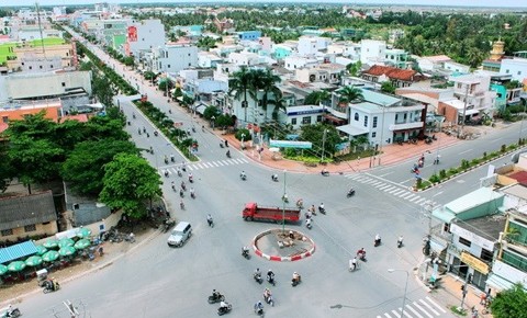 Centre de la ville de Bac Liêu. Photo: Huynh Su/VNA