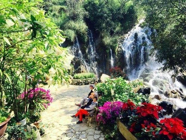 La cascade Tiên Sa au village Cat Cat. Photo: NDEL