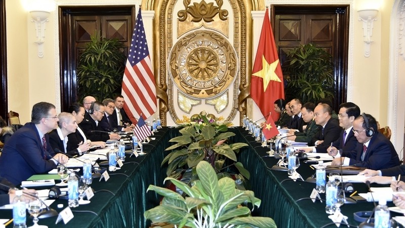 Le 9e Dialogue Vietnam - États-Unis sur la politique, la sécurité et la défense. Photo: TGVN.