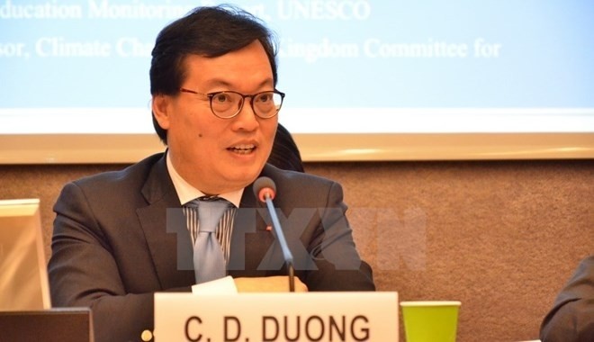 L'ambassadeur Duong Chi Dung, chef de la Mission permanente du Vietnam auprès de l’ONU, de l’OMC et des autres organisations internationales à Genève. Photo: VNA.