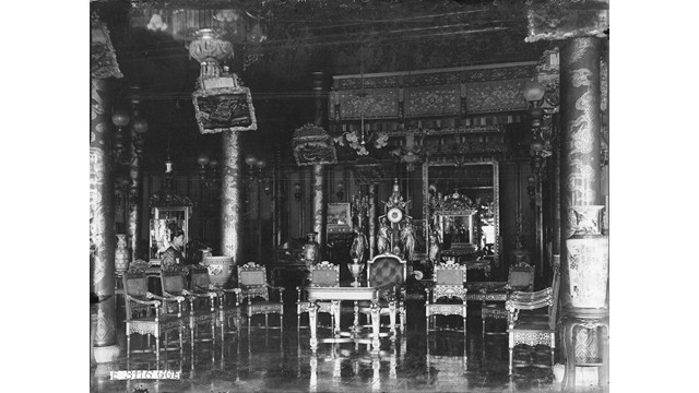 Un autre espace de l’intérieur de la travée principale du Palais Cân Chanh. Photo d’archives. http://kienthuc.net.vn