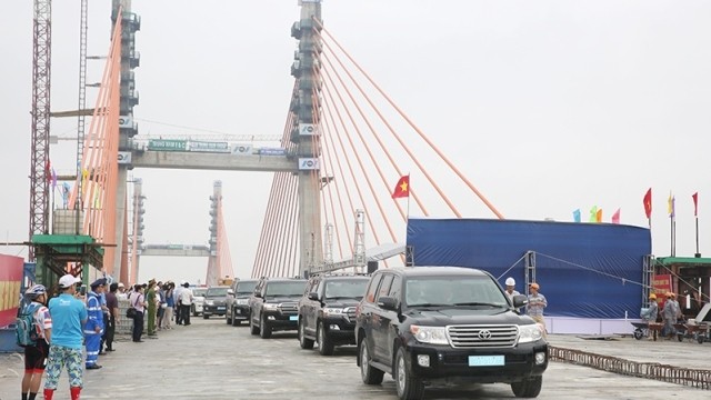 Le pont Bach Dang relie la ville portuaire de Hai Phong et la province côtière de Quang Ninh. Photo : baoquangninh.com.vn.