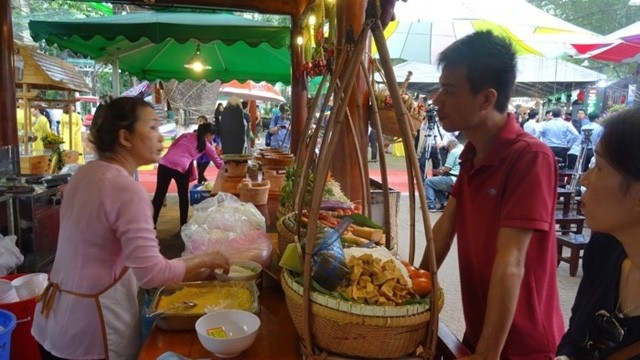 Un stand gastronomique au Festival gastronomique de la Terre méridional 2018. Photo : Daidoankêt