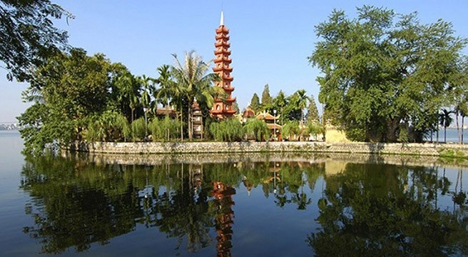 La pagode de Trân Quôc à Hanoi. Photo: Magazine Hello