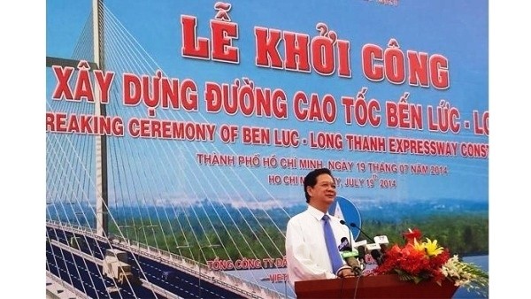 Le Premier ministre Nguyên Tân Dung lors de la cérémonie. Photo: baodautu.com.