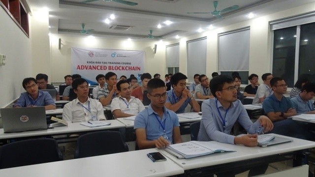 Cours de formation sur la Blockchain à IFI a réuni 30 participants. Photo : IFI.