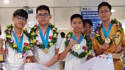 Des élèves vietnamiens remportent de bons résultats aux WICO 2018. Photo : GD&TD.