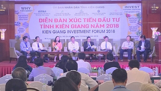 Forum de promotion des investissements de la province de Kiên Giang, le 13 août à Hô Chi Minh-Ville. Photo : congthuong.vn.