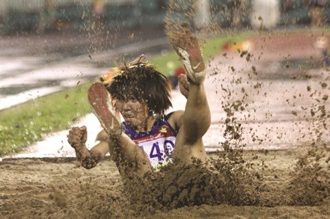 La sauteuse en longueur Bùi Thi Thu Thao pourrait être une chance de médaille d’or en Indonésie. Photo : VNA.