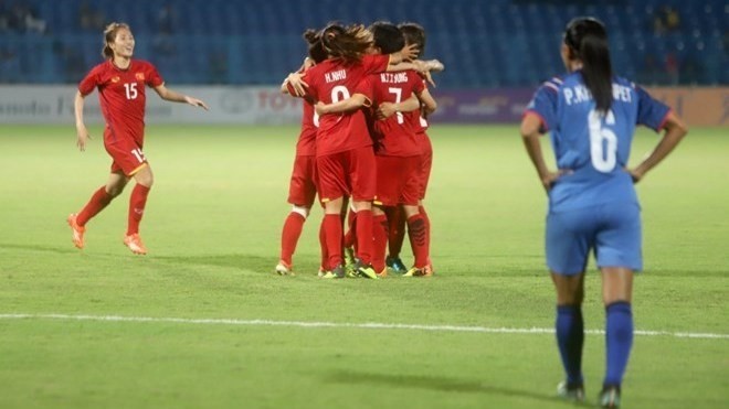 L'équipe de football féminin du Vietnam a battu celle de Thaïlande. Photo : VFF.