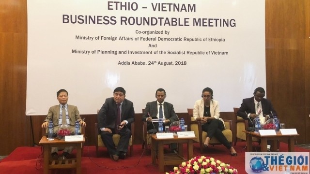 Le Forum commercial Vietnam-Éthiopie, le 24 août dans la ville Addis-Abeba, en Éthiopie. Photo : baoquocte.vn.