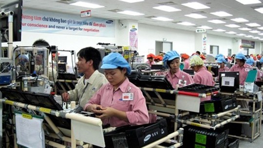 Une usine de Samsung dans la zone industrielle de Yên Phong, province de Bac Ninh (Nord). Photo: VNA