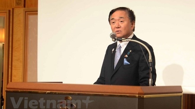 Le gouverneur de la préfecture de Kanagawa, Kuroiwa Yuji, lors du Forum de la coopération et de  l’investissement Vietnam-Japon. Photo: VNA.