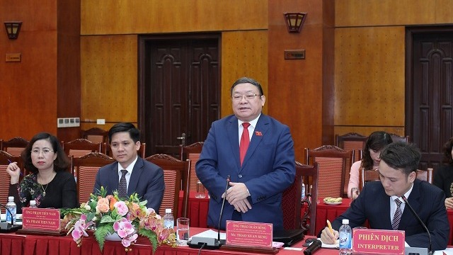 Le président de l’Association des paysans du Vietnam, Thao Xuân Sung, prend la parole. Photo : danviet.vn